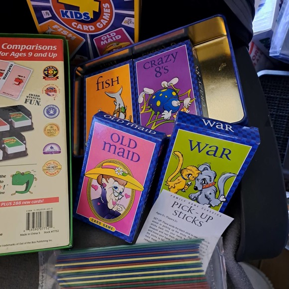 Rainy Day FUN! APPLES to APPLES JR & Tin with Card Games - Picture 5 of 6